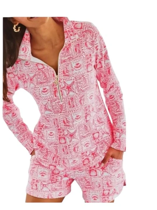 NEW! Lilly Pulitzer Skipper Popover. Mizner Red. S. NWT - Picture 2 of 6